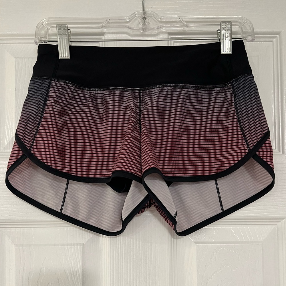 Lululemon Speed-Up Shorts 2.5 Inch - Pink/Grey/Black
